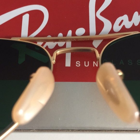 Aviator Gold-Orange Ray-Ban Sunglasses - Picture 9 of 9